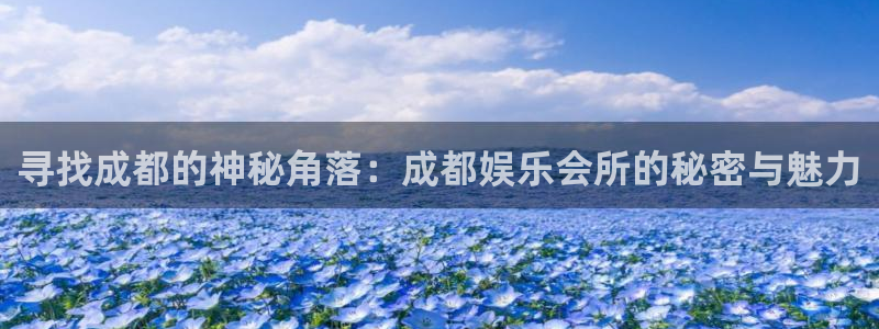 益达娱乐平台官网版最新：寻找成都的神秘角落：成都娱乐会所的秘密与魅力