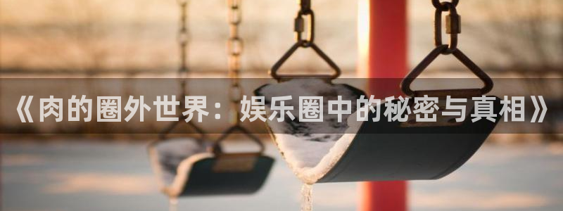 壹号平台下载安装官网：《肉的圈外世界：娱乐圈中的秘密与真相》